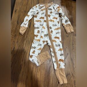 Angel Dear Brown Napping Puppies Convertible Romper